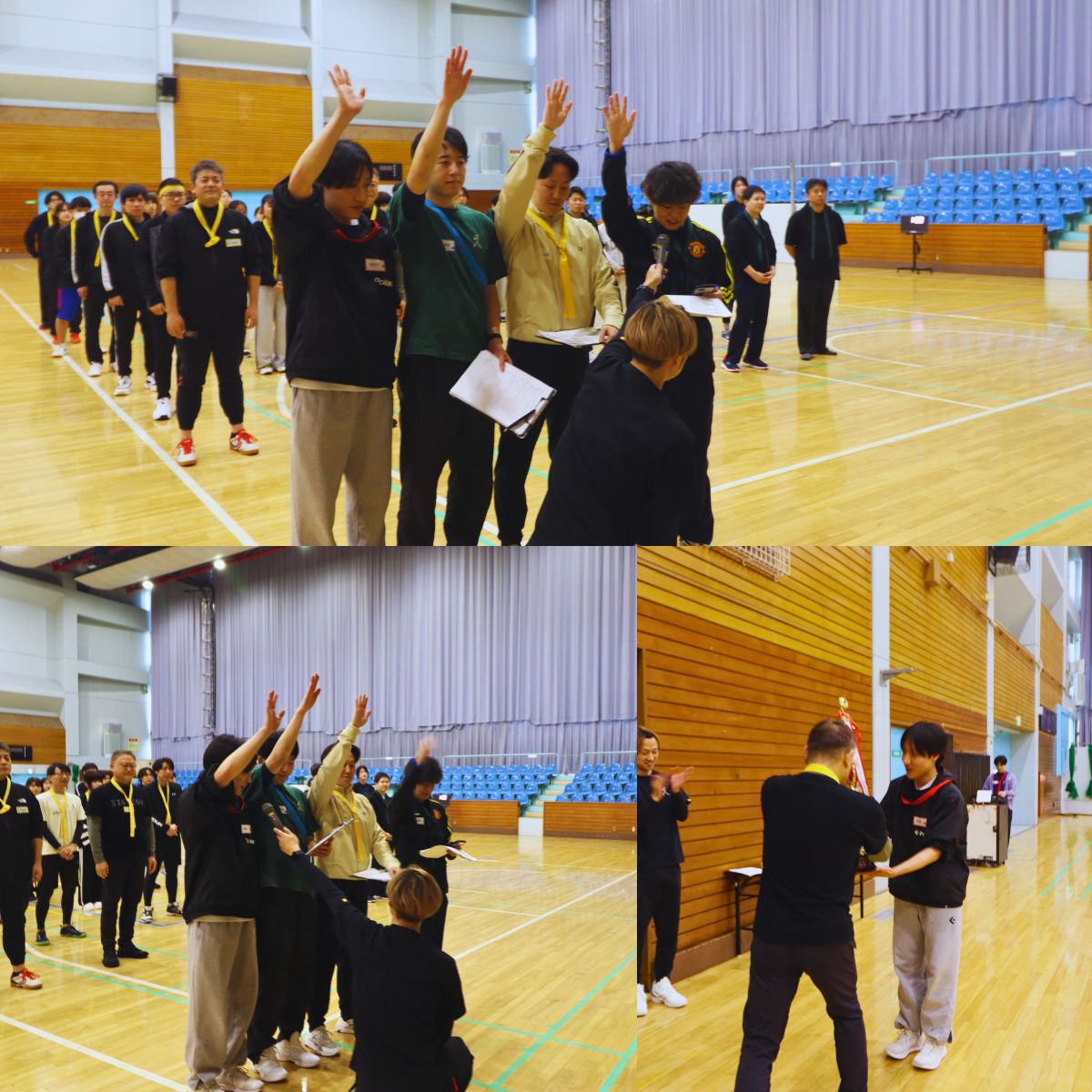 2025年10月24日開催メディアファイブ株式会社運動会 - 選手宣誓の様子