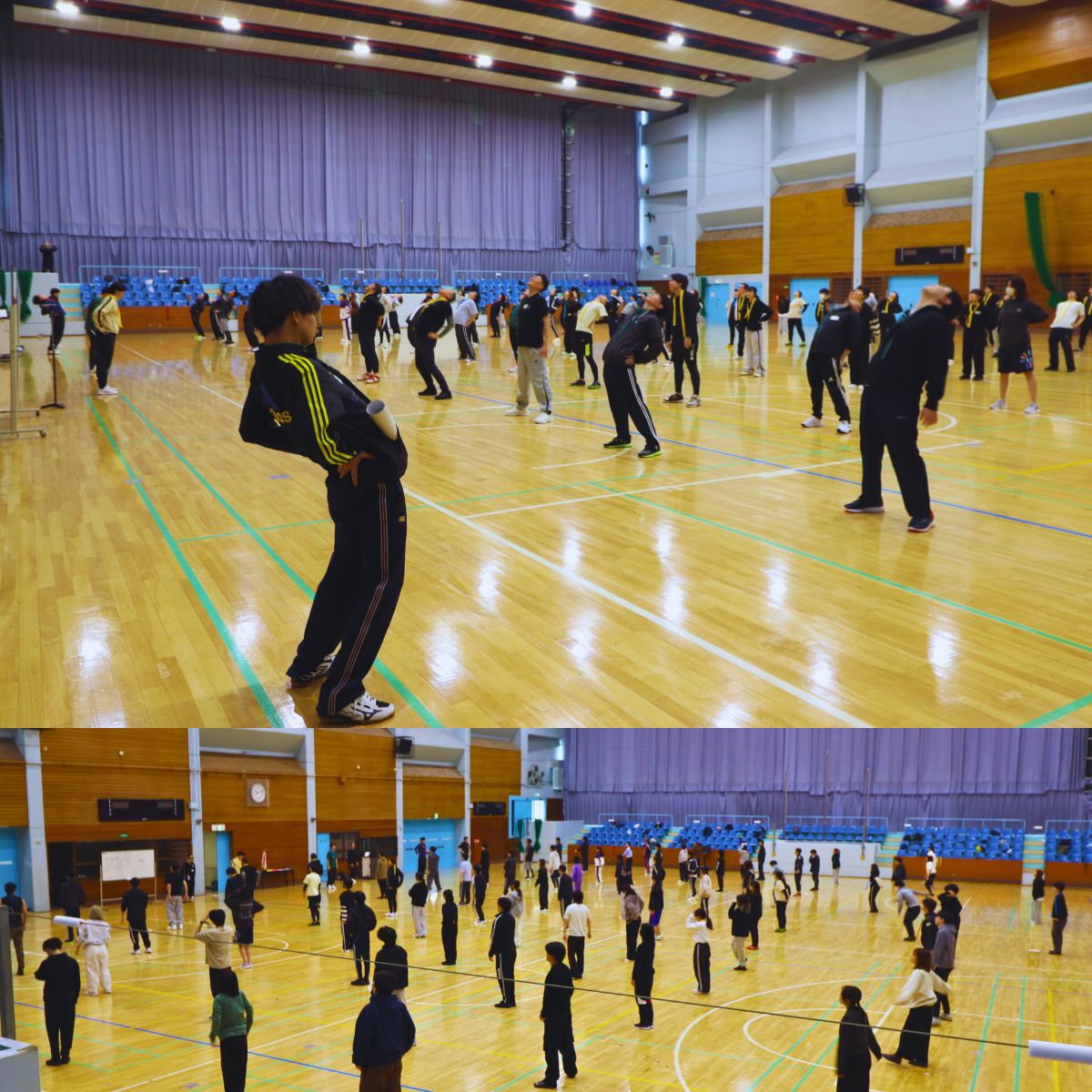 2025年10月24日開催メディアファイブ株式会社運動会 - 準備体操の様子