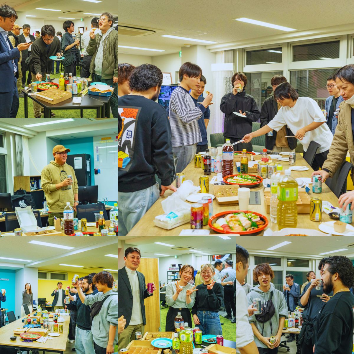 2025年11月14日開催メディアファイブ株式会社の社内イベント部懇親会 - 懇親会の様子